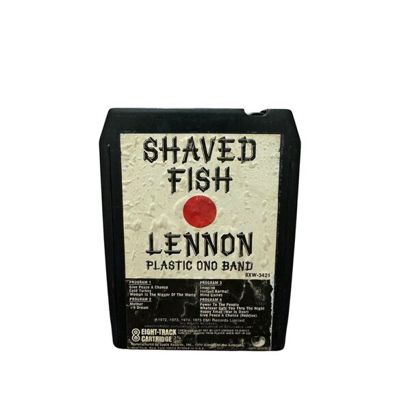 JOHN LENNON - PLASTIC ONO BAND "Shaved Fish" - 8 Track Tape Vintage 1975 - Picture 1 of 6